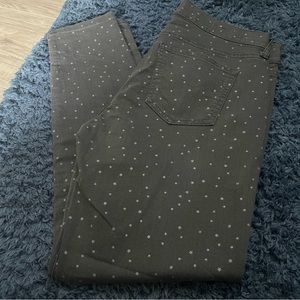 Gap Leggings Jeans Jeggings grey with white stars design Size 10 / 30 regular